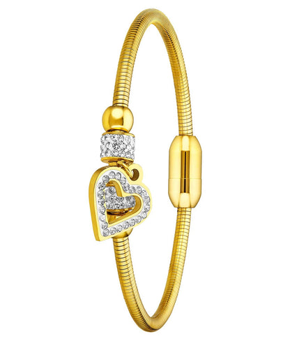Lineage 3936.6 Quartz 31mm Fashion with Emilia Snake Chain Bracelet, Emma Polished Bangle and Studs