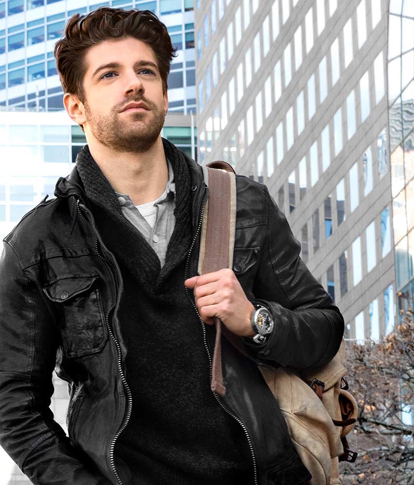 Silver Dial / Silver Case / Black Band