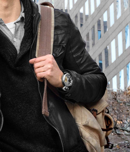 Silver Dial / Silver Case / Black Band