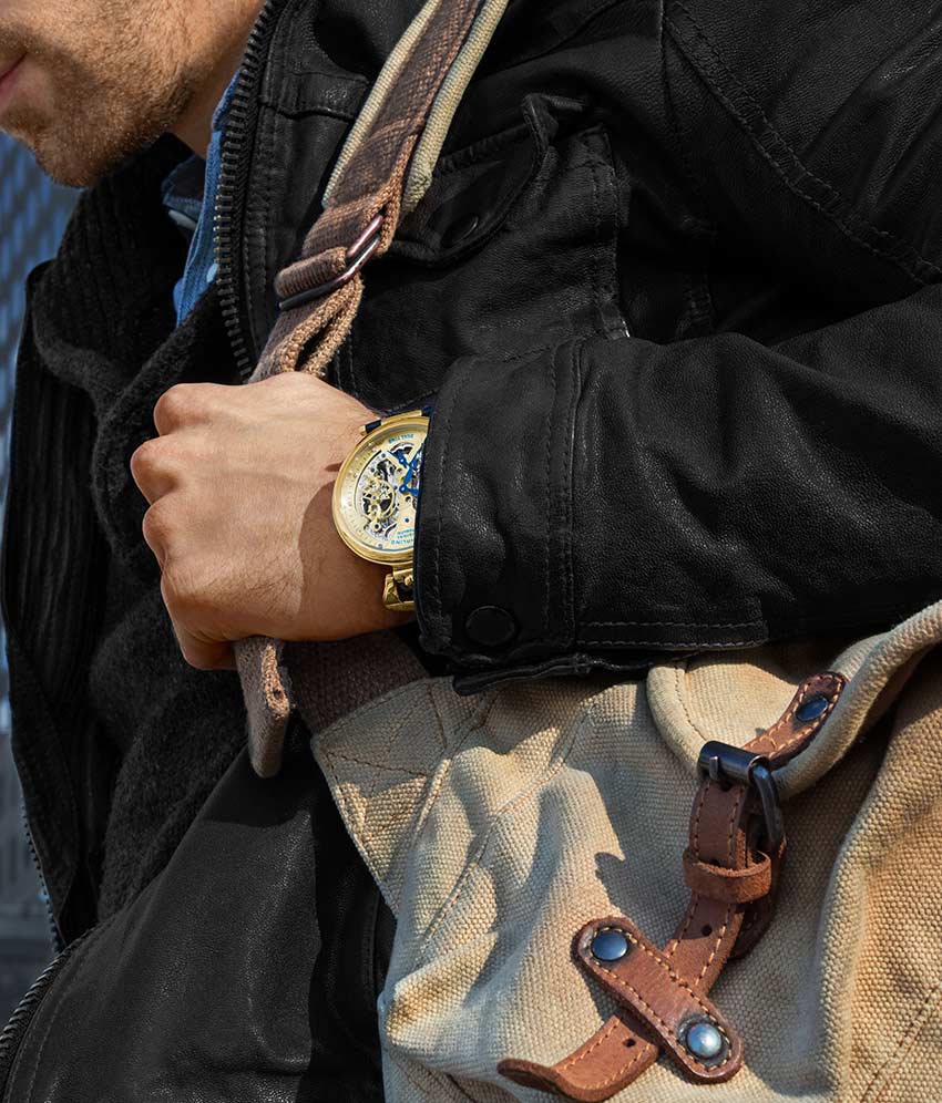 Gold Dial / Gold Case / Black Band