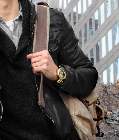 Gold Dial / Gold Case / Black Band