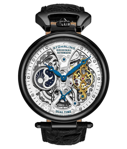 Silver Dial / Gun Metal Grey Case / Black Band