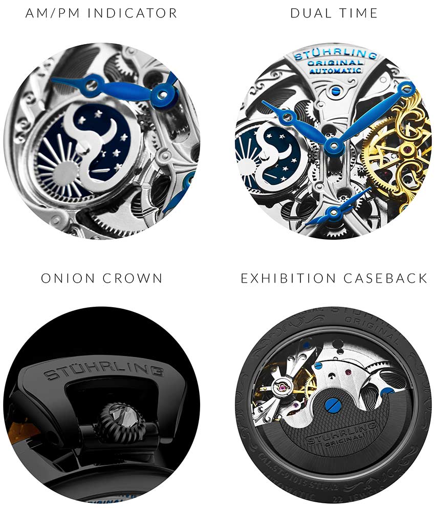 Silver Dial / Gun Metal Grey Case / Black Band