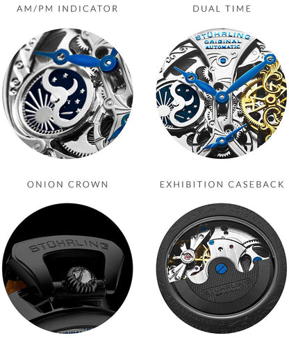 Silver Dial / Gun Metal Grey Case / Black Band