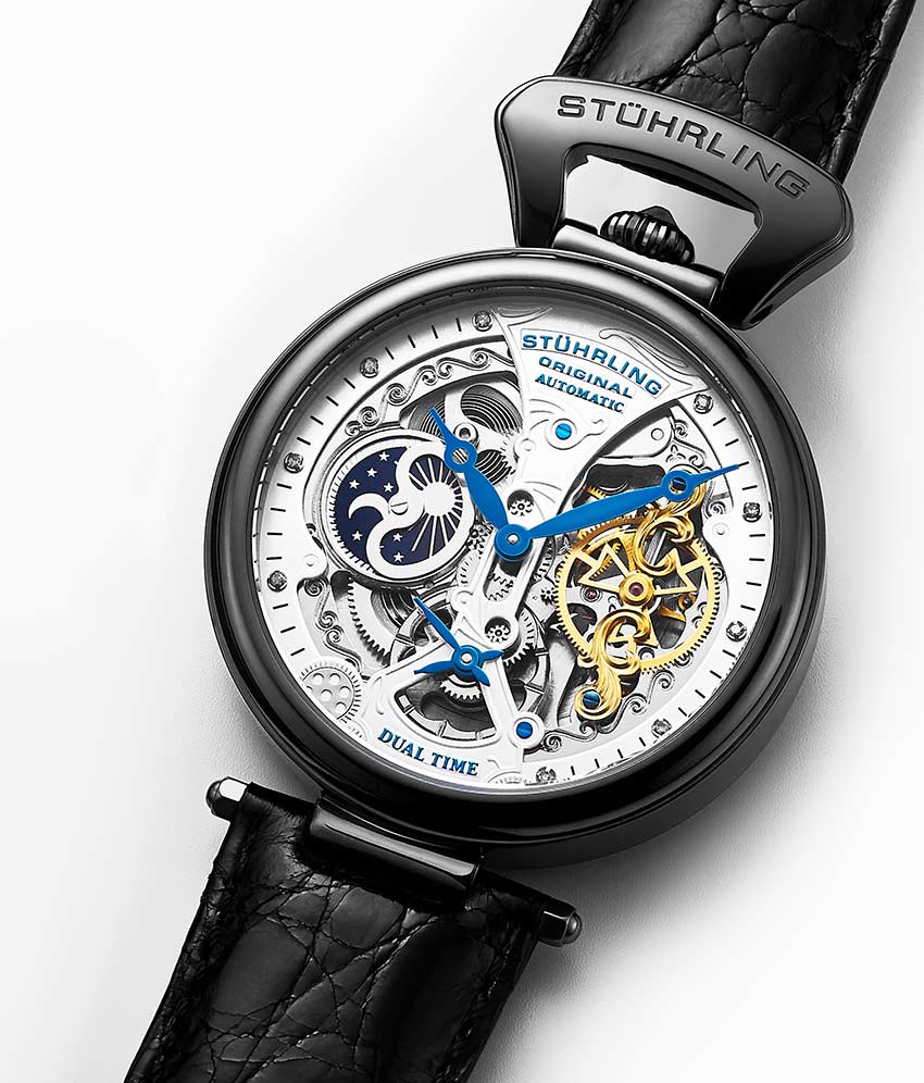 Silver Dial / Gun Metal Grey Case / Black Band