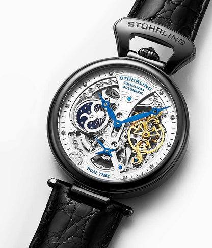 Silver Dial / Gun Metal Grey Case / Black Band