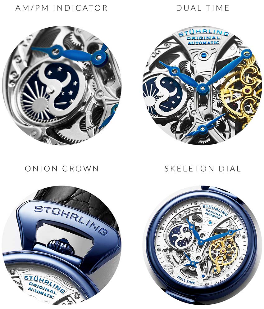 Silver Dial / Blue PVD Case / Black Band