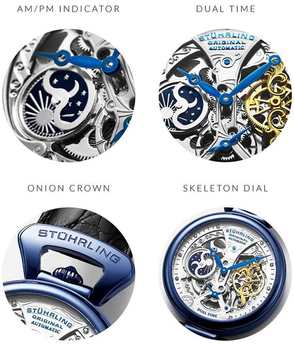 Silver Dial / Blue PVD Case / Black Band