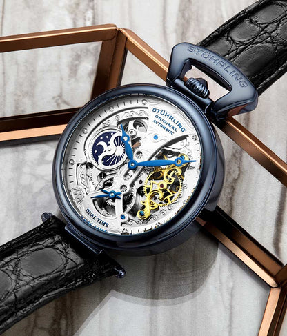 Silver Dial / Blue PVD Case / Black Band