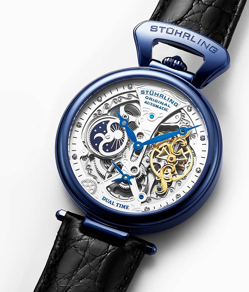 Silver Dial / Blue PVD Case / Black Band