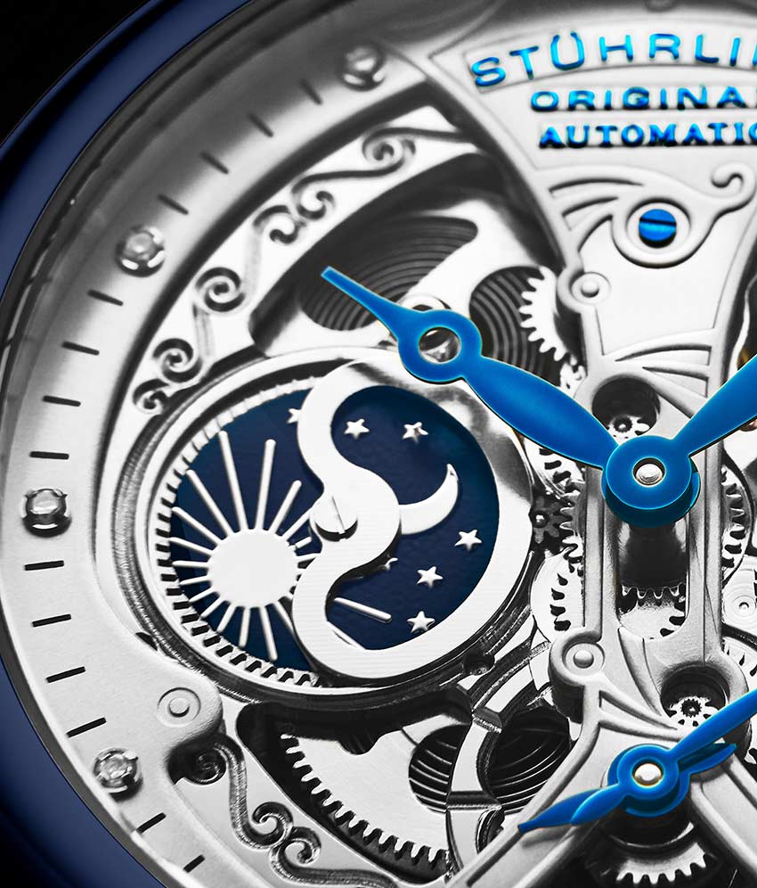 Silver Dial / Blue PVD Case / Black Band