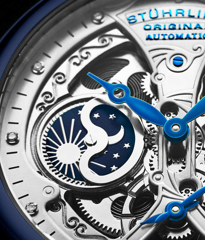 Silver Dial / Blue PVD Case / Black Band