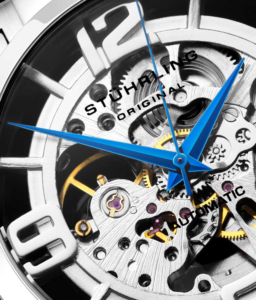 Silver Dial / Silver Case / Black Leather Strap Tang Buckle