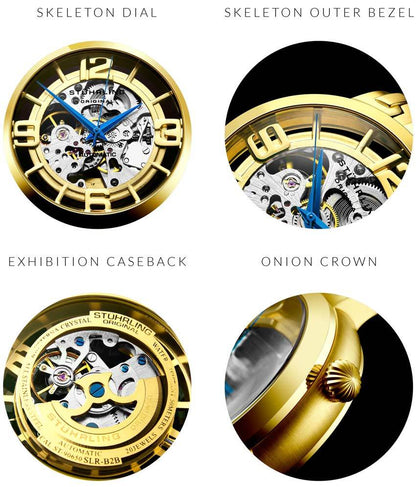 Gold Dial / Gold Case / Light Brown Leather Strap Gold Layered Tang Buckle