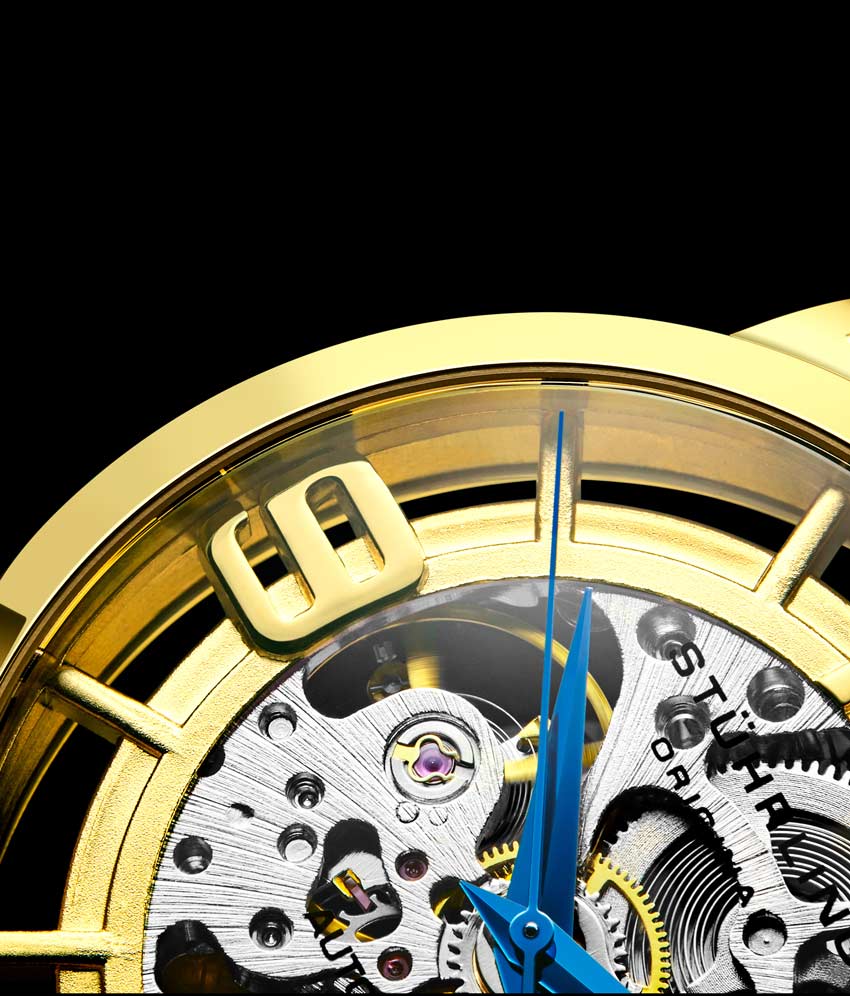 Gold Dial / Gold Case / Light Brown Leather Strap Gold Layered Tang Buckle