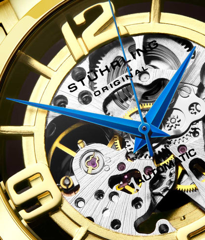 Gold Dial / Gold Case / Light Brown Leather Strap Gold Layered Tang Buckle