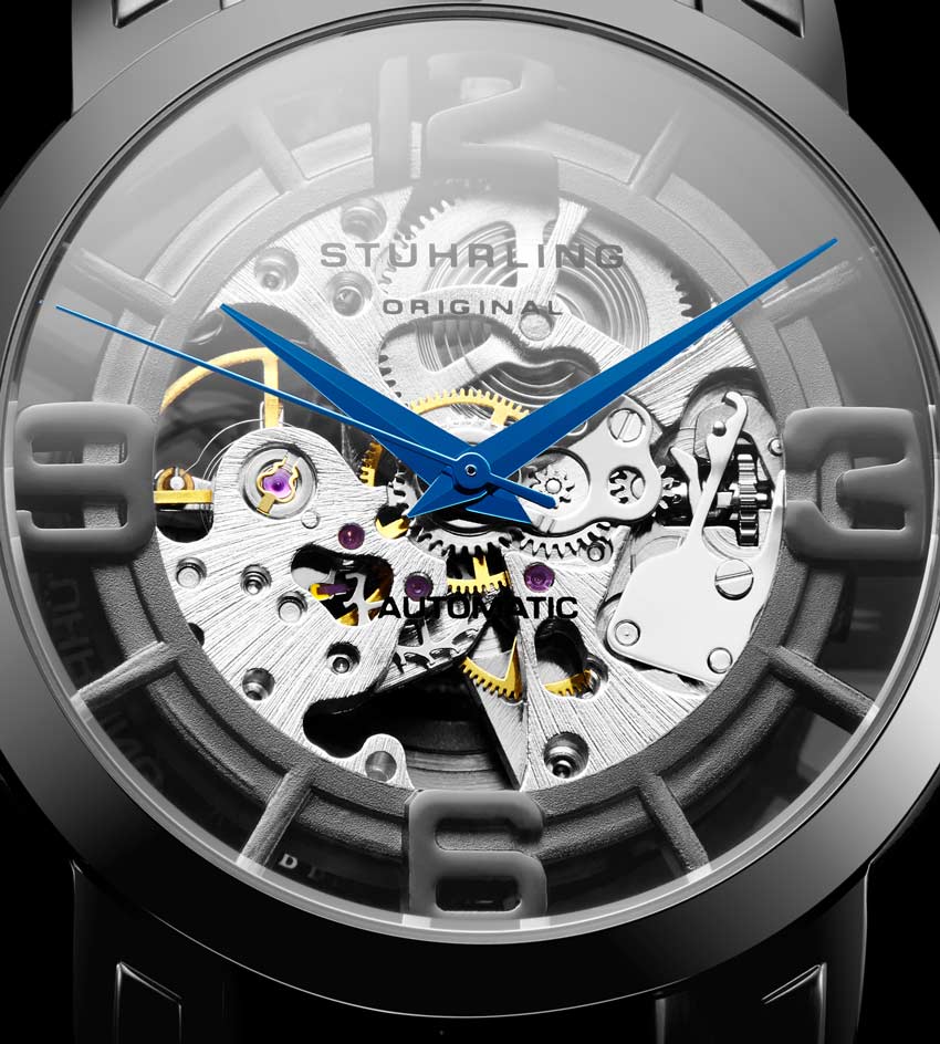 Gun Metal Grey Dial / Gun Metal Grey Case / White Leather Strap Tang Buckle