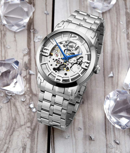 Silver Dial / Silver Case / Silver Stainless Steel Bracelet Silver Deployant Buckle