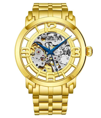 Gold Dial / Gold Case / Gold Stainless Steel Bracelet Gold Layered Deployant Buckle