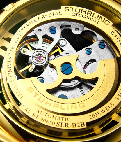 Gold Dial / Gold Case / Gold Stainless Steel Bracelet Gold Layered Deployant Buckle