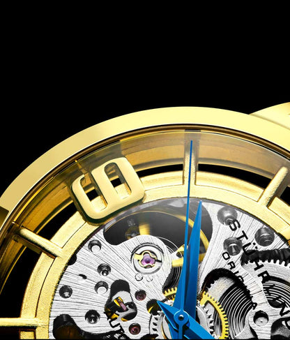 Gold Dial / Gold Case / Gold Stainless Steel Bracelet Gold Layered Deployant Buckle