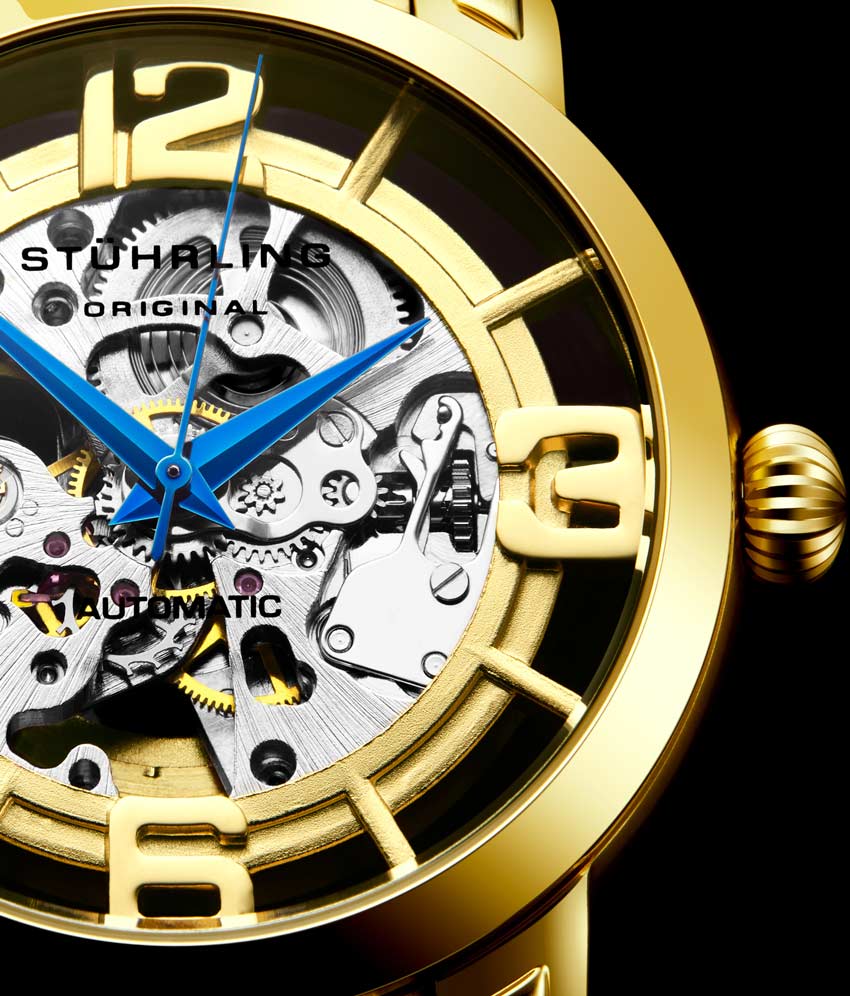 Gold Dial / Gold Case / Gold Stainless Steel Bracelet Gold Layered Deployant Buckle