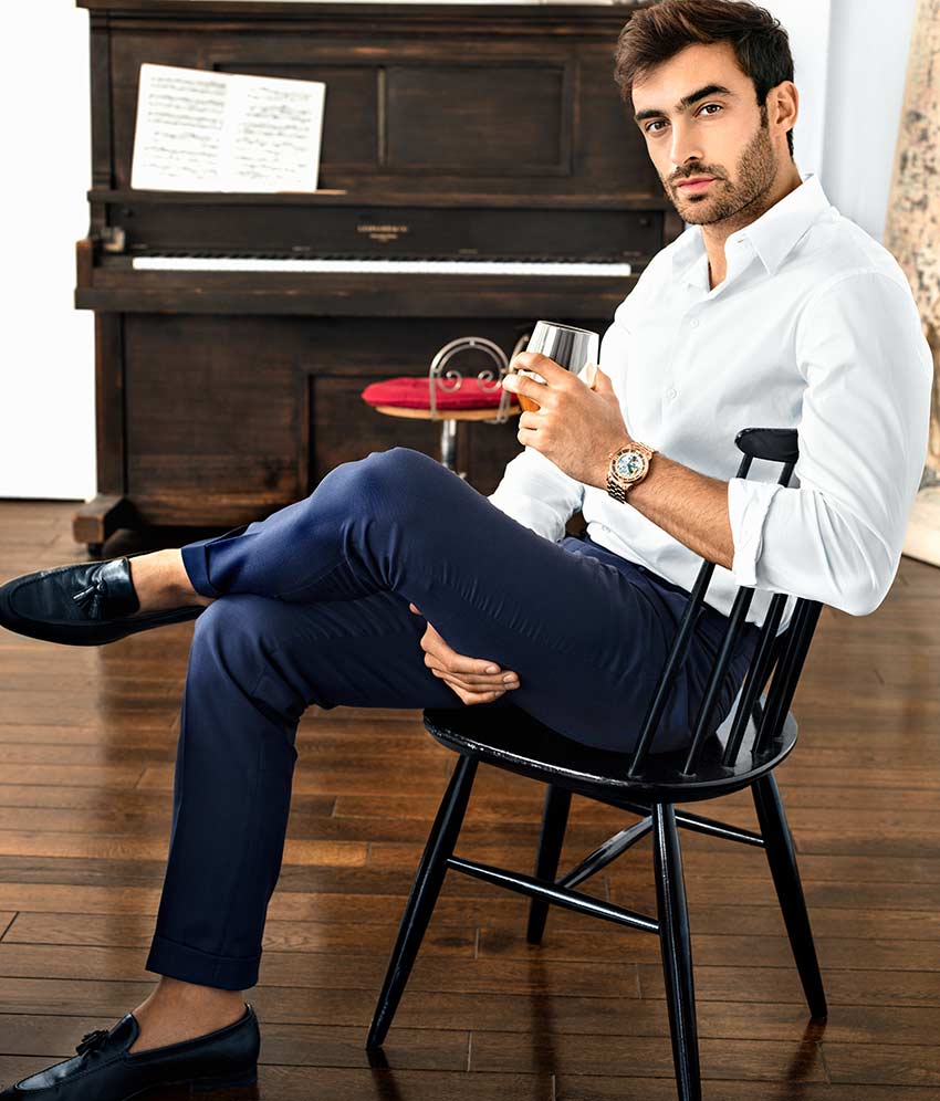 Rose Dial / Rose Case / Rose Stainless Steel Bracelet Rose Gold Layered Deployant Buckle