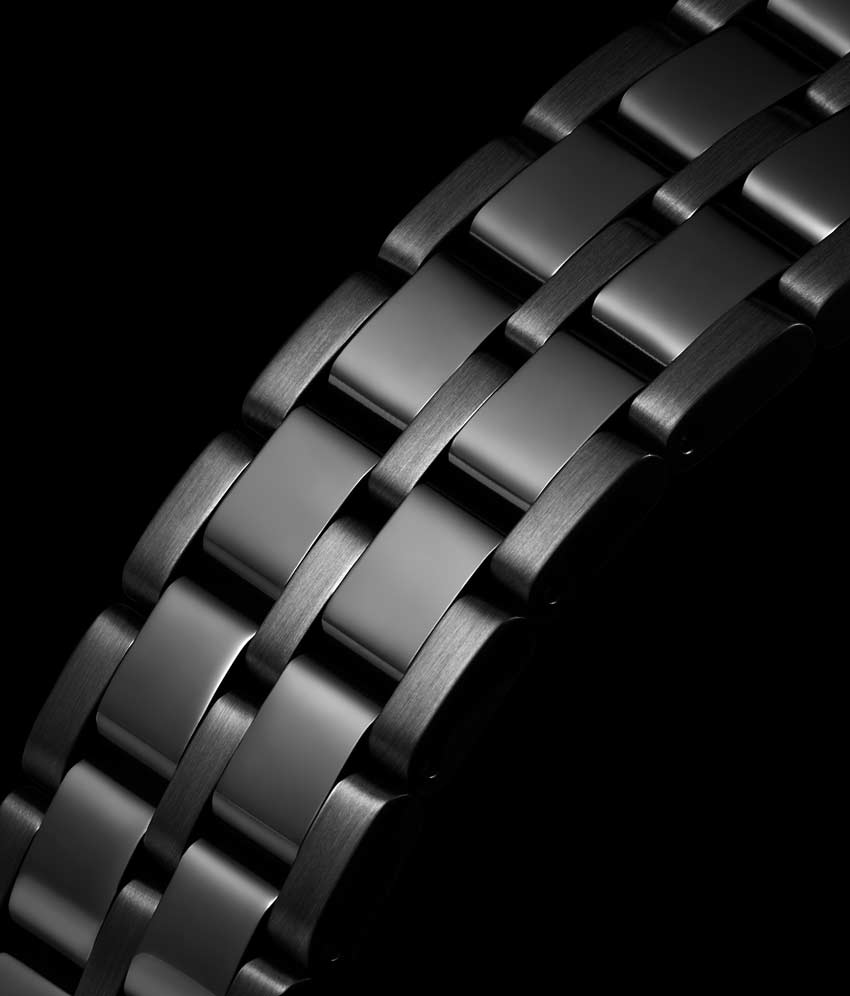 Black Dial / Black Case / Black Stainless Steel Bracelet Black Deployant Buckle