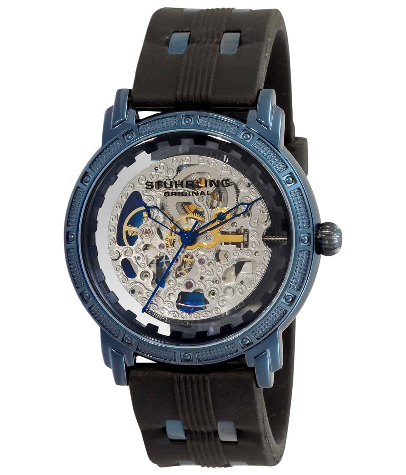 Silver/Blue PVD/Black