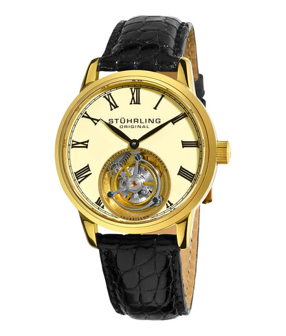 Ivory Dial / Gold Case / Black Band