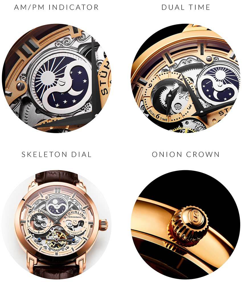 Automatic Dual Time Anatol, Swiss Automatic Sion and Stürhling Signature Pen