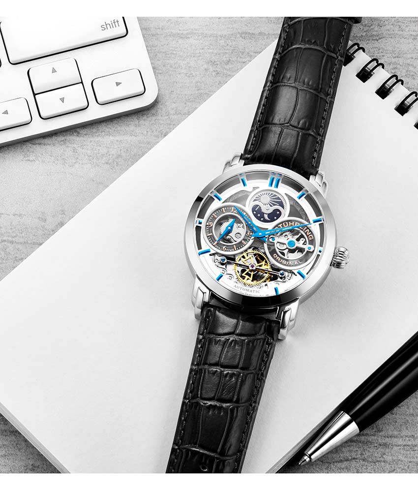 Silver Dial / Silver Case / Black Band