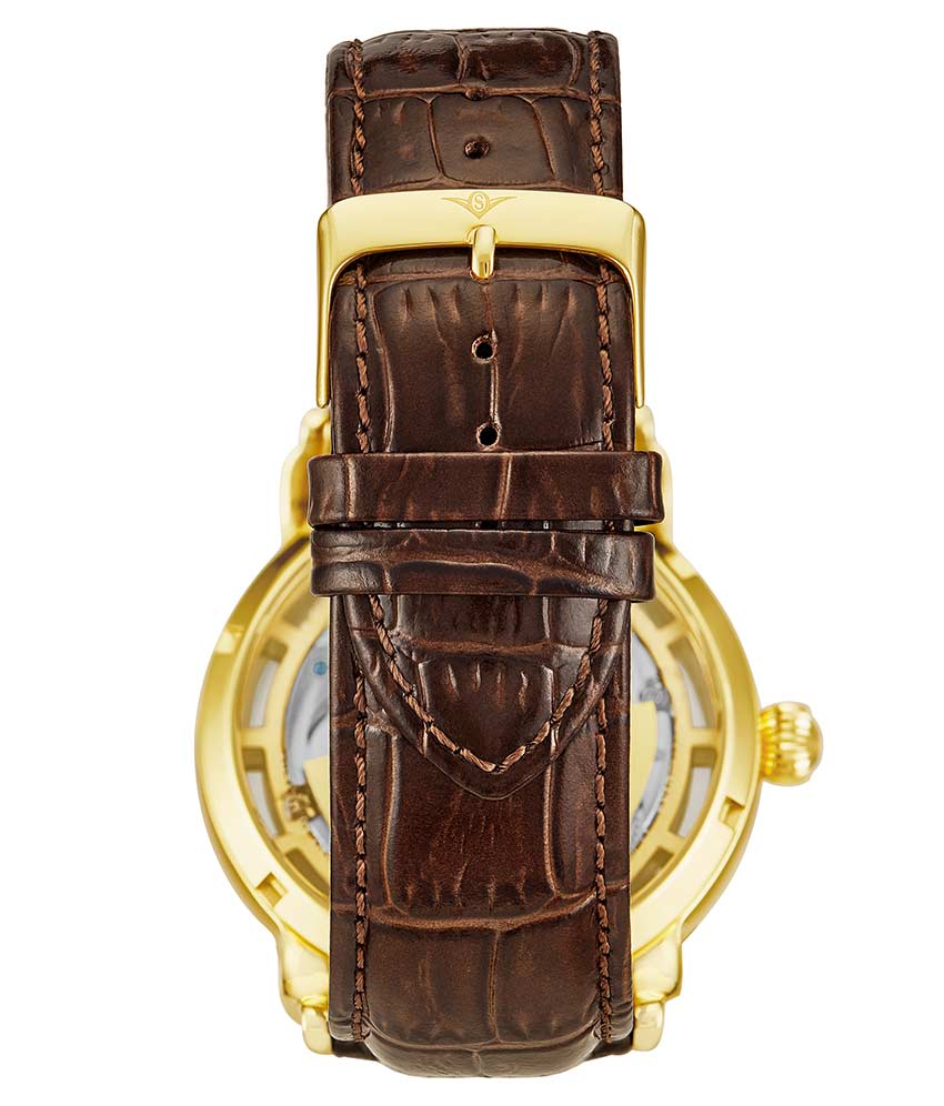 Gold Dial / Gold Case / Brown Band