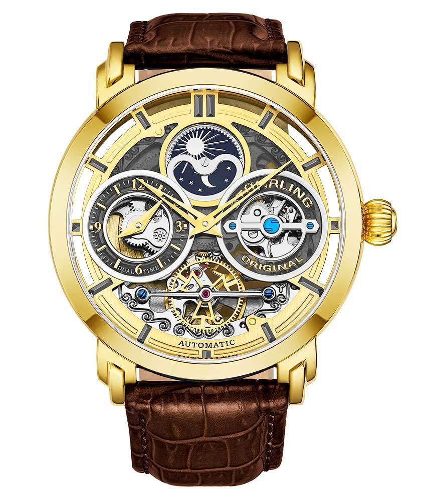 Gold Dial / Gold Case / Brown Band