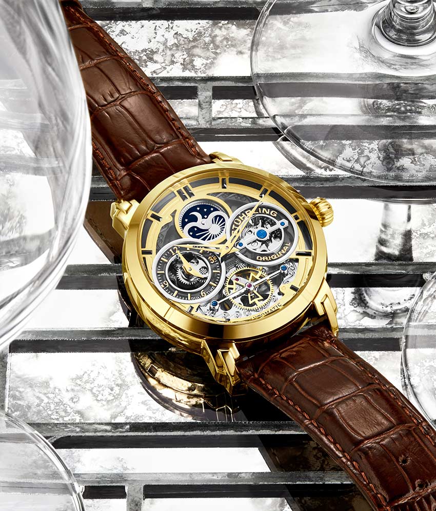 Gold Dial / Gold Case / Brown Band