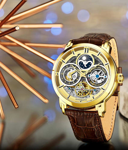 Gold Dial / Gold Case / Brown Band