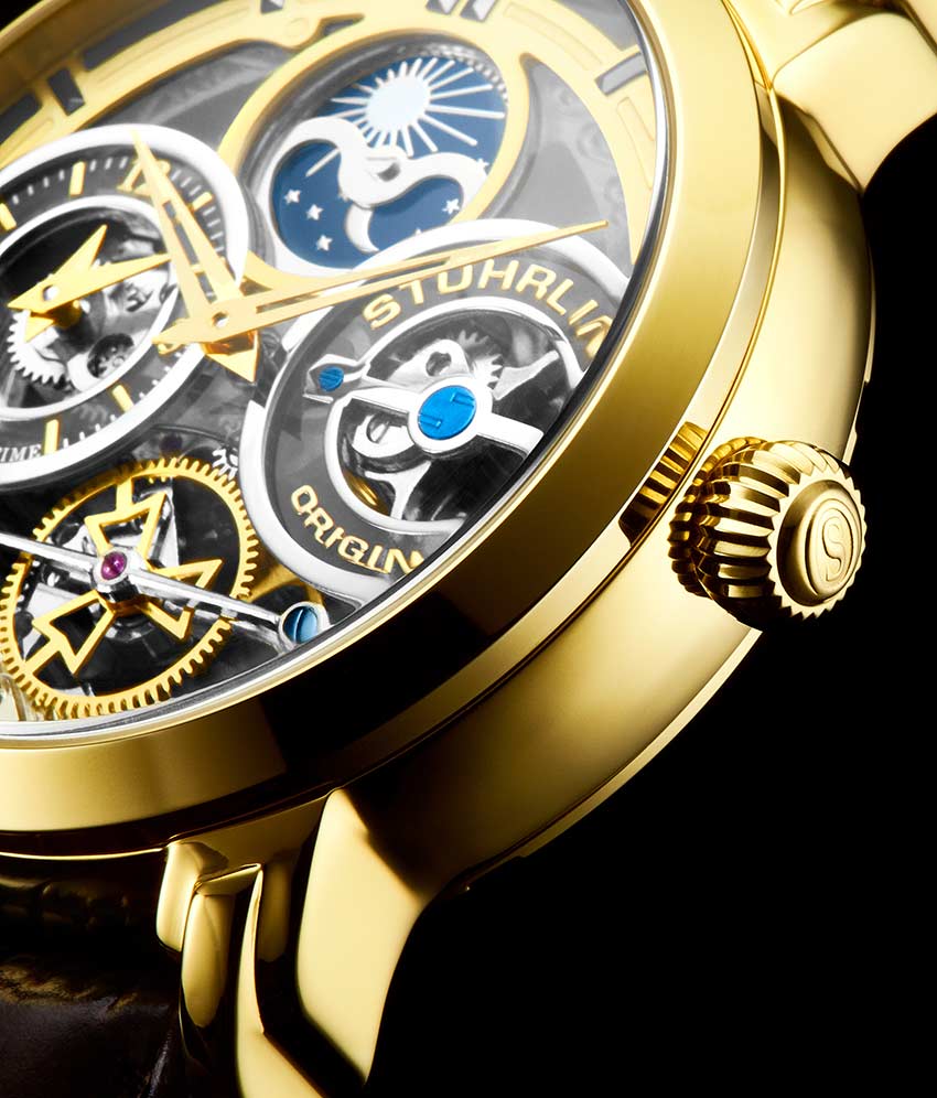 Gold Dial / Gold Case / Brown Band