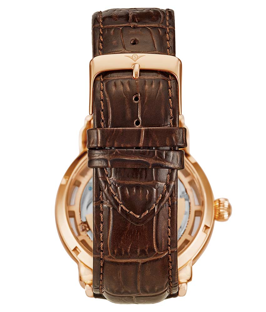 Rose Dial / Rose Case / Brown Band