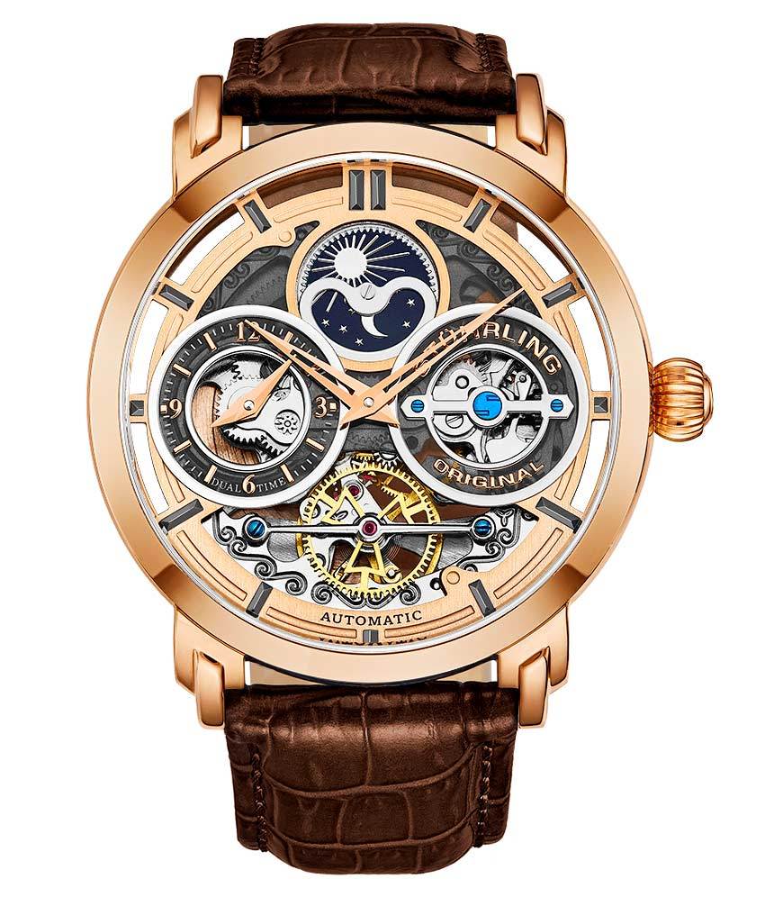 Rose Dial / Rose Case / Brown Band