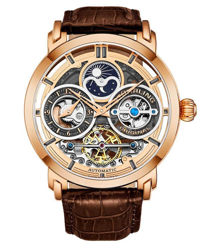 Rose Dial / Rose Case / Brown Band