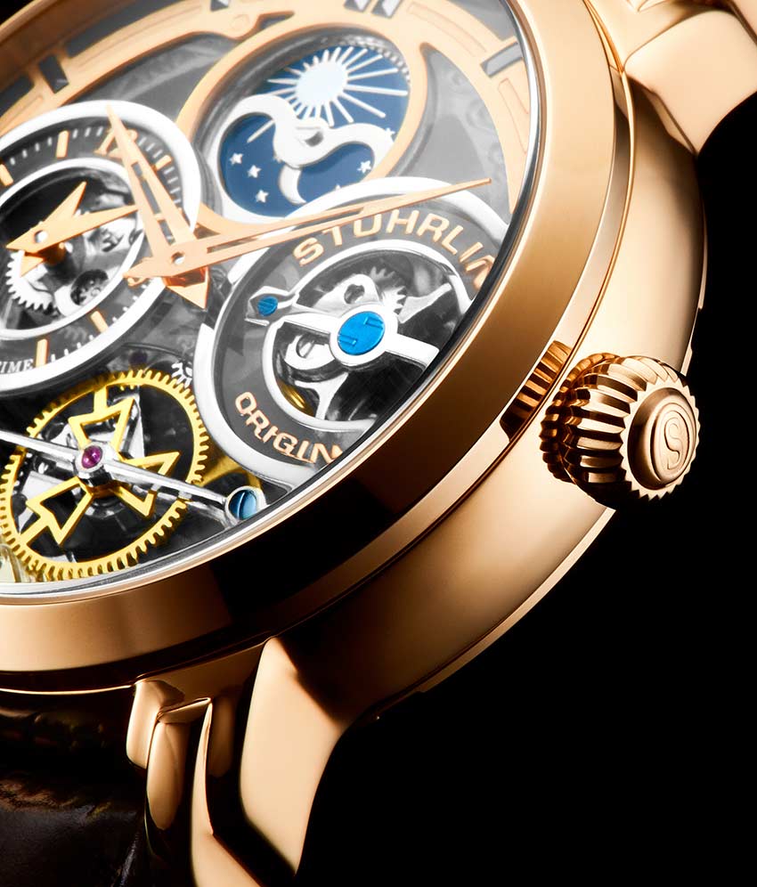 Rose Dial / Rose Case / Brown Band