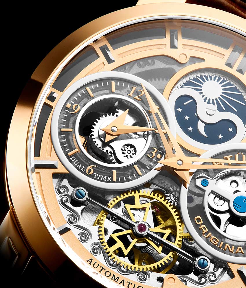 Rose Dial / Rose Case / Brown Band