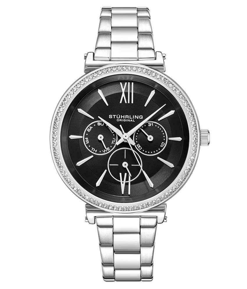 Black Dial / Silver Case / Silver Band