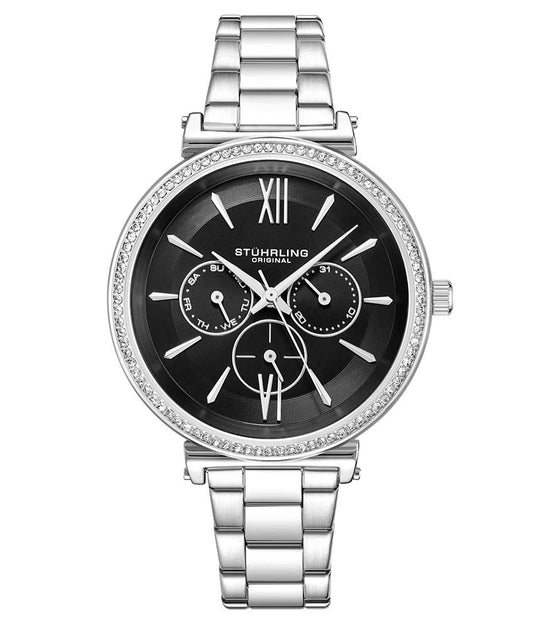 Black Dial / Silver Case / Silver Band