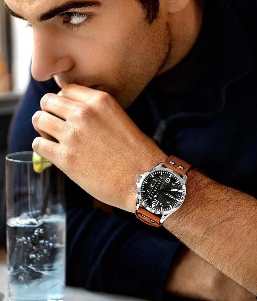 Aeronaut 44mm Aviator, Cabaletta Quartz 42mm, and Fqbi Watches Signature Pen