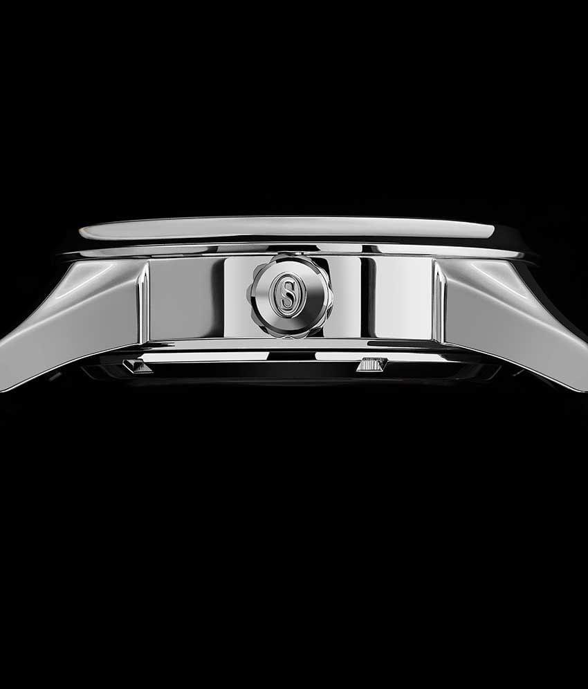 Silver Dial / Silver Case / Black Band