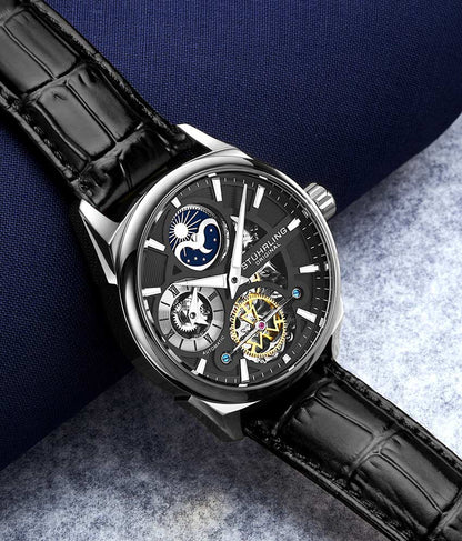 Black Dial / Silver Case / Black Band