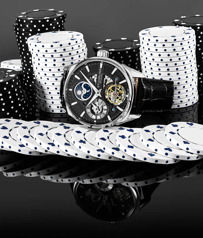 Black Dial / Silver Case / Black Band