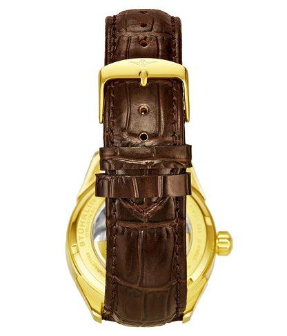 Silver Dial / Gold Case / Brown Band