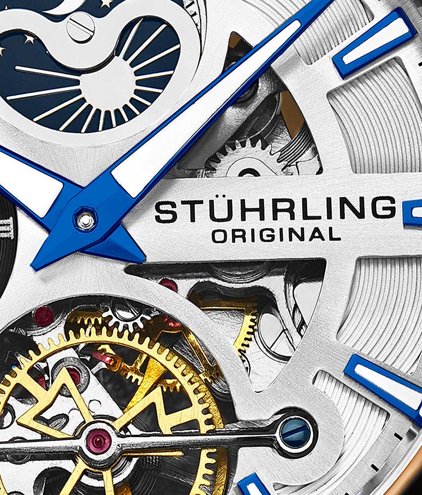 Silver Dial / Rose Case / Brown Band